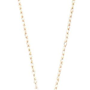 Minimalist Gold Initial Pendant Necklace with Cable Chain - Subtle Elegance